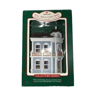 New 1988 Hallmark Christmas Ornament 3rd Nostalgic Houses Christmas Candy Shop